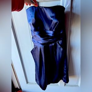 Blue David’s Bridal dress. Size 2-4